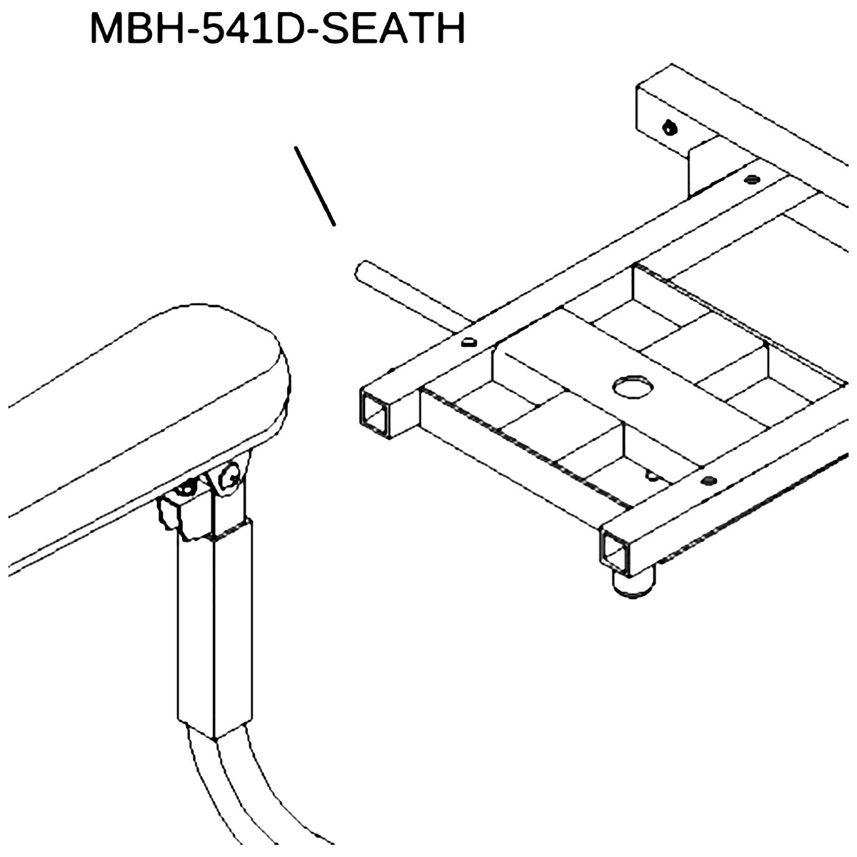 Golden Technologies MBH-541D-SEATH Handle Swivel parts diagram