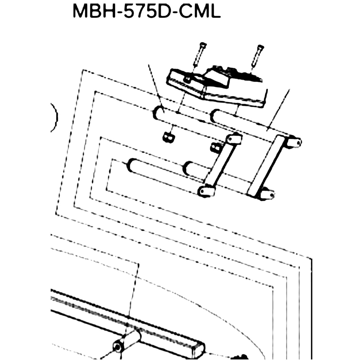 Golden Technologies MBH-575D-CML Controller Mount Left parts diagram