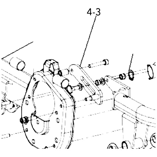 Golden Technologies MBH-605D-PLATELC Plate Left Connector Front To Rear Caster GP605 With Hardware parts diagram