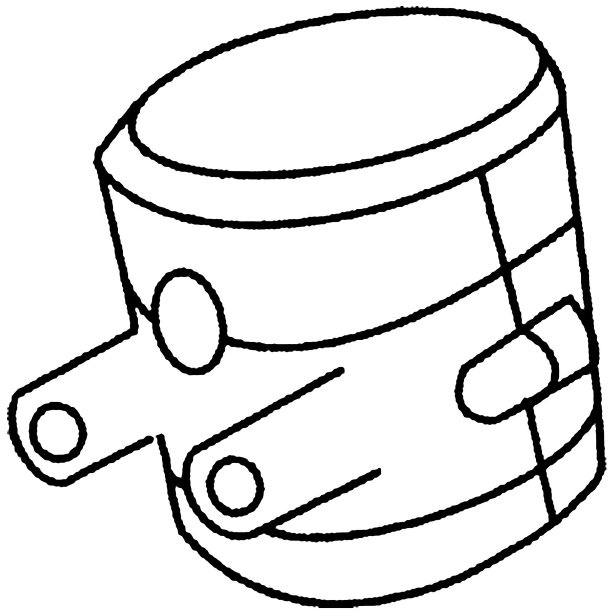 Golden Technologies MBH-BZ-THLB-3 Tiller Headlight Bracket Mounting Block 3-Wheel Buzz parts diagram