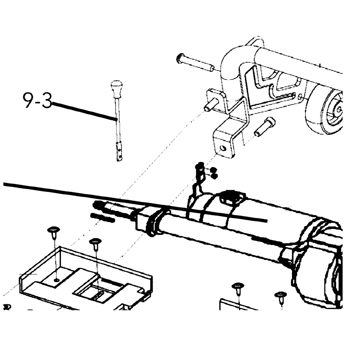 Golden Technologies MBH-C40-FWL Handle, Brake, A/C Model With CT Transaxle Current parts diagram