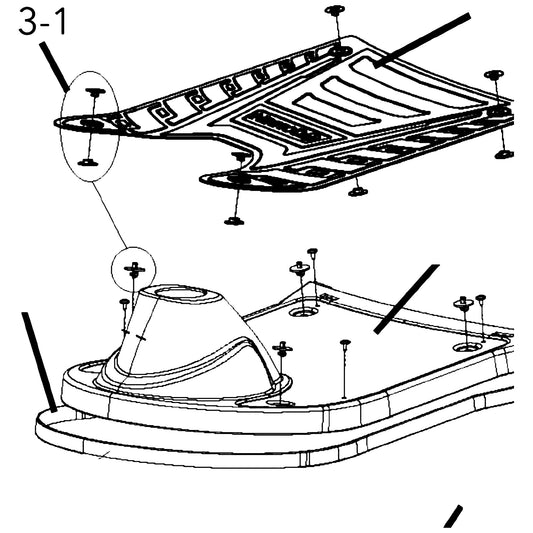 Golden Technologies MBH-CCARANC Anchor, In Deck Carpet For Companion GC221/321/421/240/340/440 And Buzz GB106 parts diagram