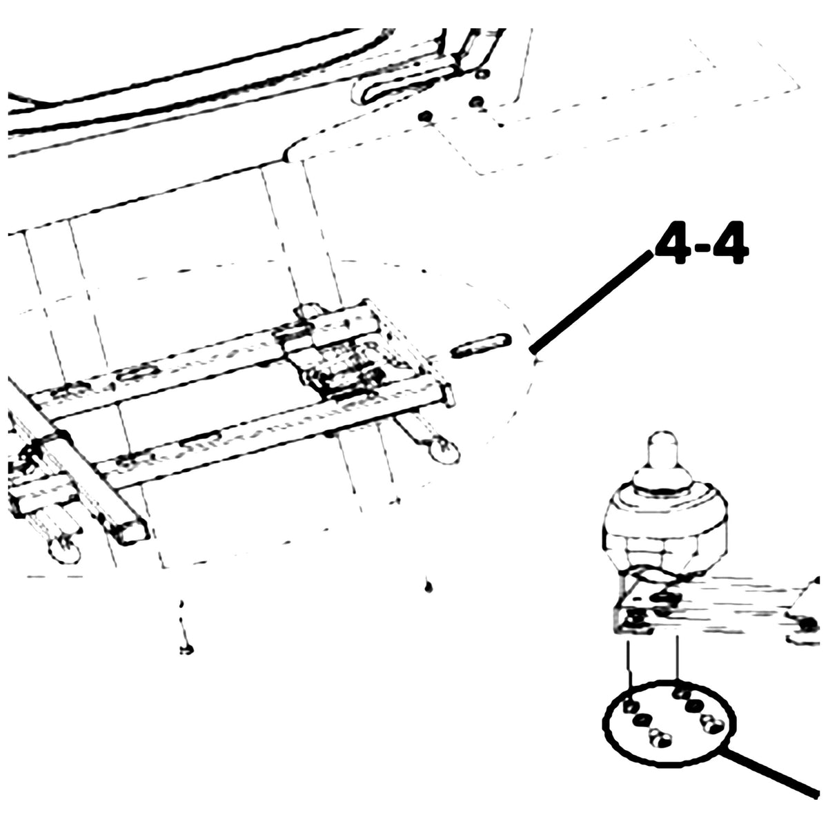 Golden Technologies MBH-COSF Frame, H Seat For Compass GP600M parts diagram