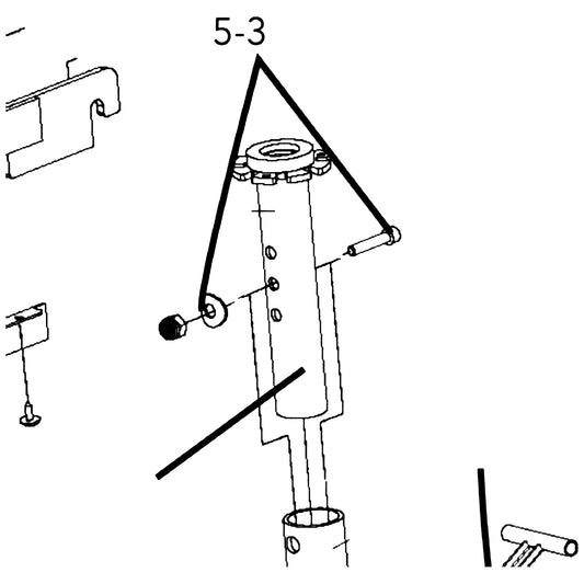 Golden Technologies MBH-CSPAHW Hardware, Seat Post Mounting For Companion GC240/340/440 And GC221/321/421 parts diagram