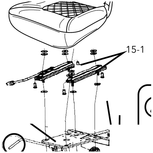 Golden Technologies MBH-MMSSM Slide, Seat Mechanism parts diagram