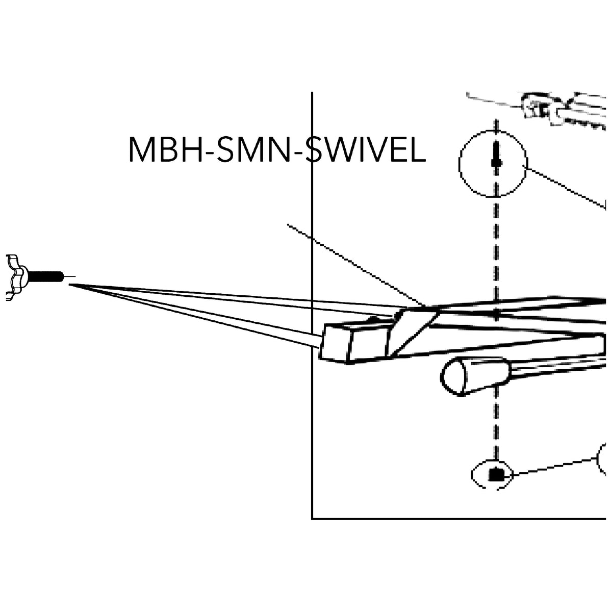 Golden Technologies MBH-SMN-SWIVEL Seat Swivel For GR595 With SMN Seat parts diagram
