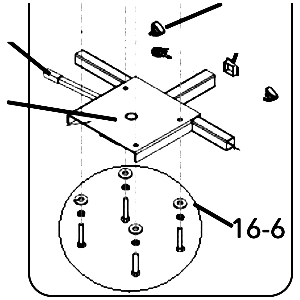 Golden Technologies MBH-SSH Seat Swivel Hardware (ALL Seats Except FOR SM9 & SN9) parts diagram