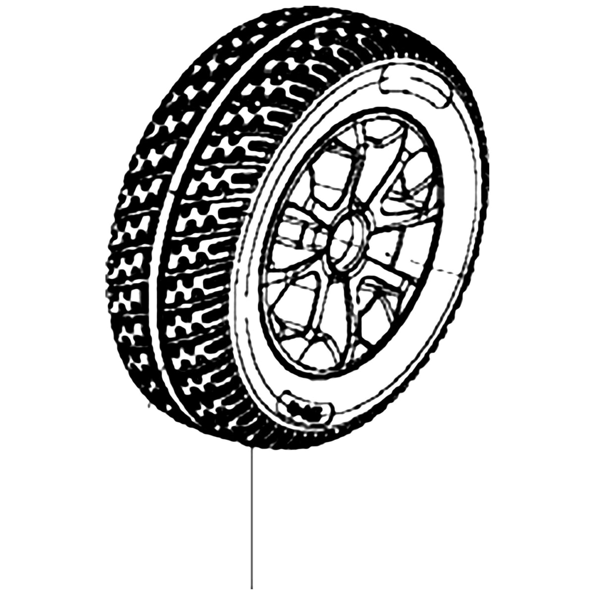 Golden Technologies MBW-40A-RWA Assembly, Rear Wheel 10.75 parts diagram