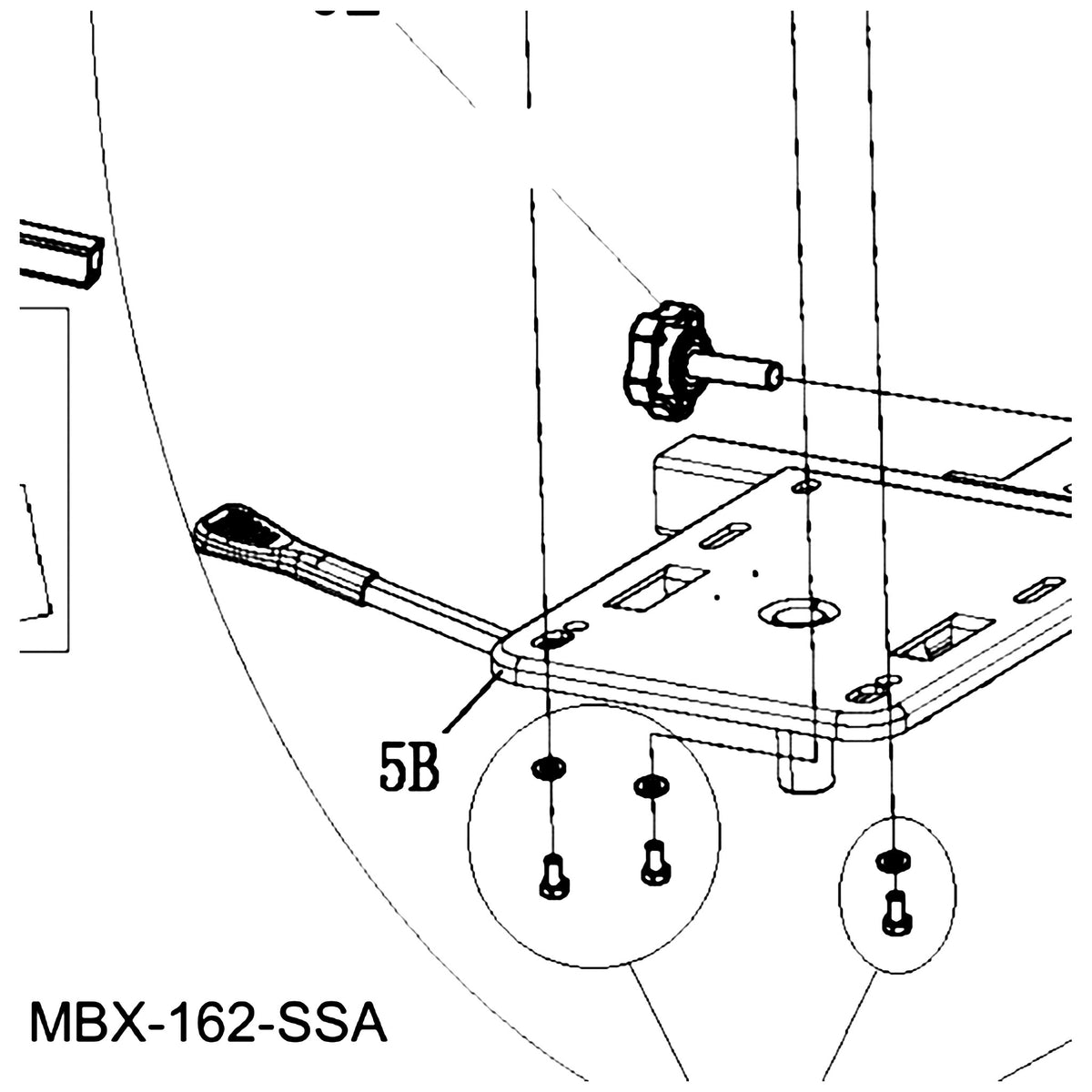Golden Technologies MBX-162-SSA Seat Swivel With Set Screws parts diagram