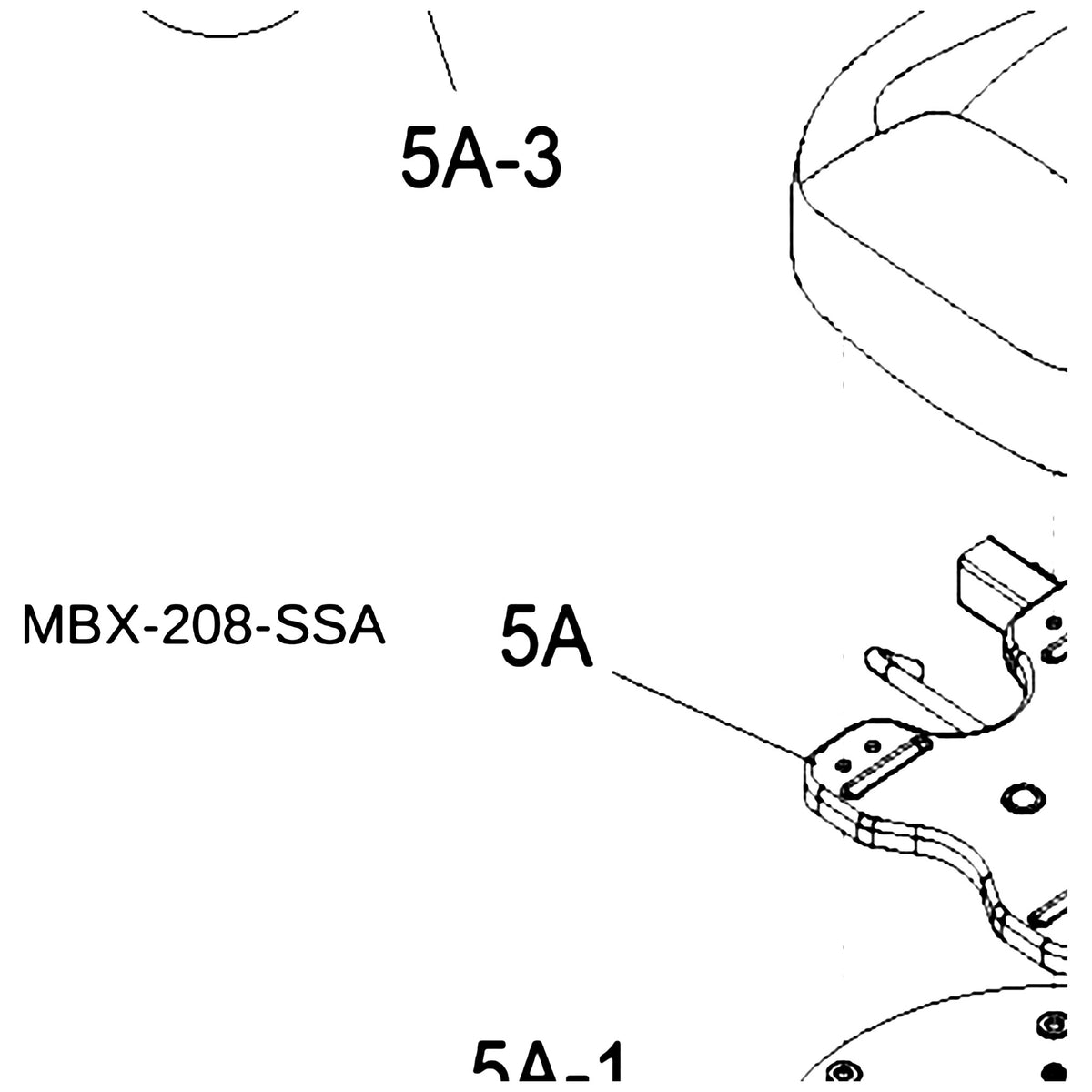 Golden Technologies MBX-208-SSA Seat Swivel With Hardware And Knobs parts diagram