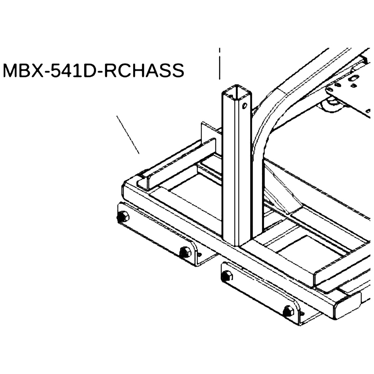 Golden Technologies MBX-541D-RCHASS Assembly Rear Chassis parts diagram