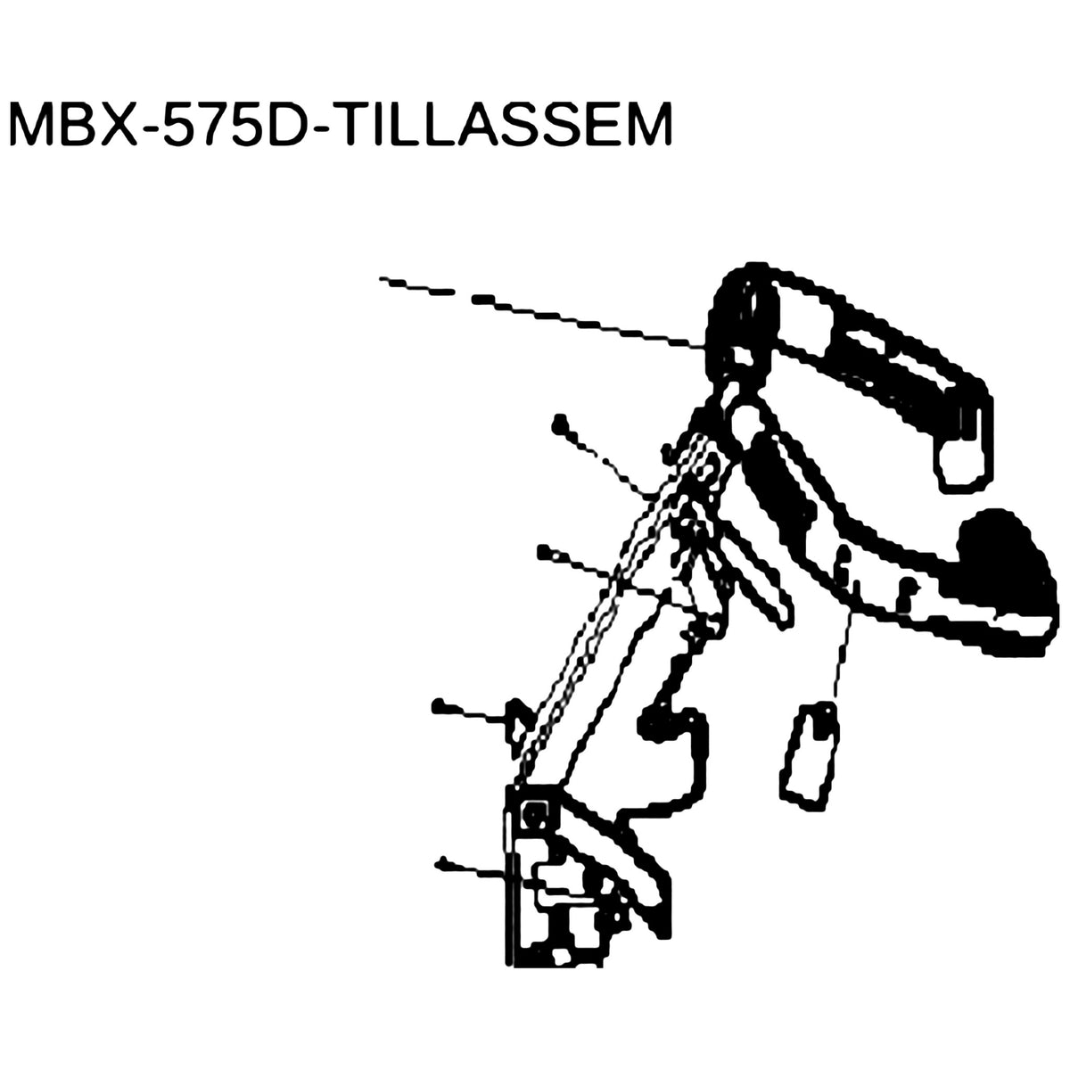 Golden Technologies MBX-575D-TILLASSEM Tiller, Complete Assembly Without Shrouds parts diagram