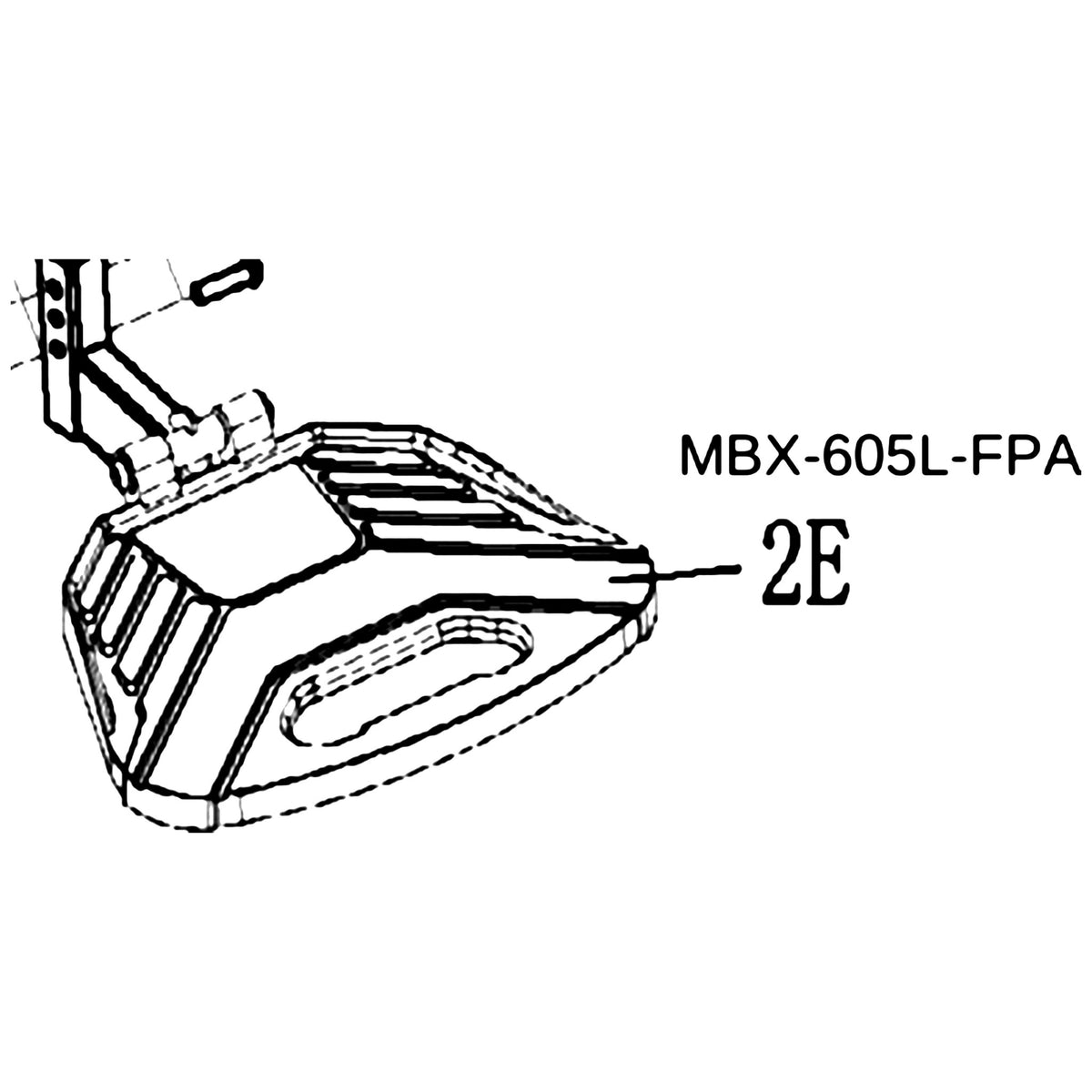 Golden Technologies MBX-605L-FPA Footplate Assembly GP605L parts diagram