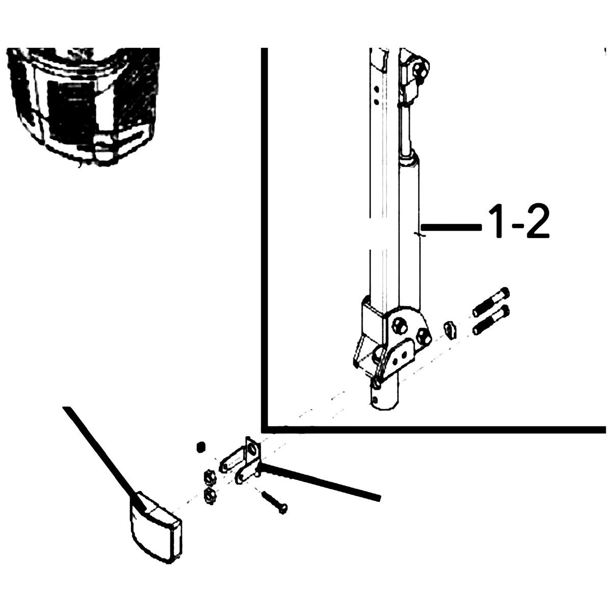 Golden Technologies MBX-LX9-TS Tiller Shock parts diagram