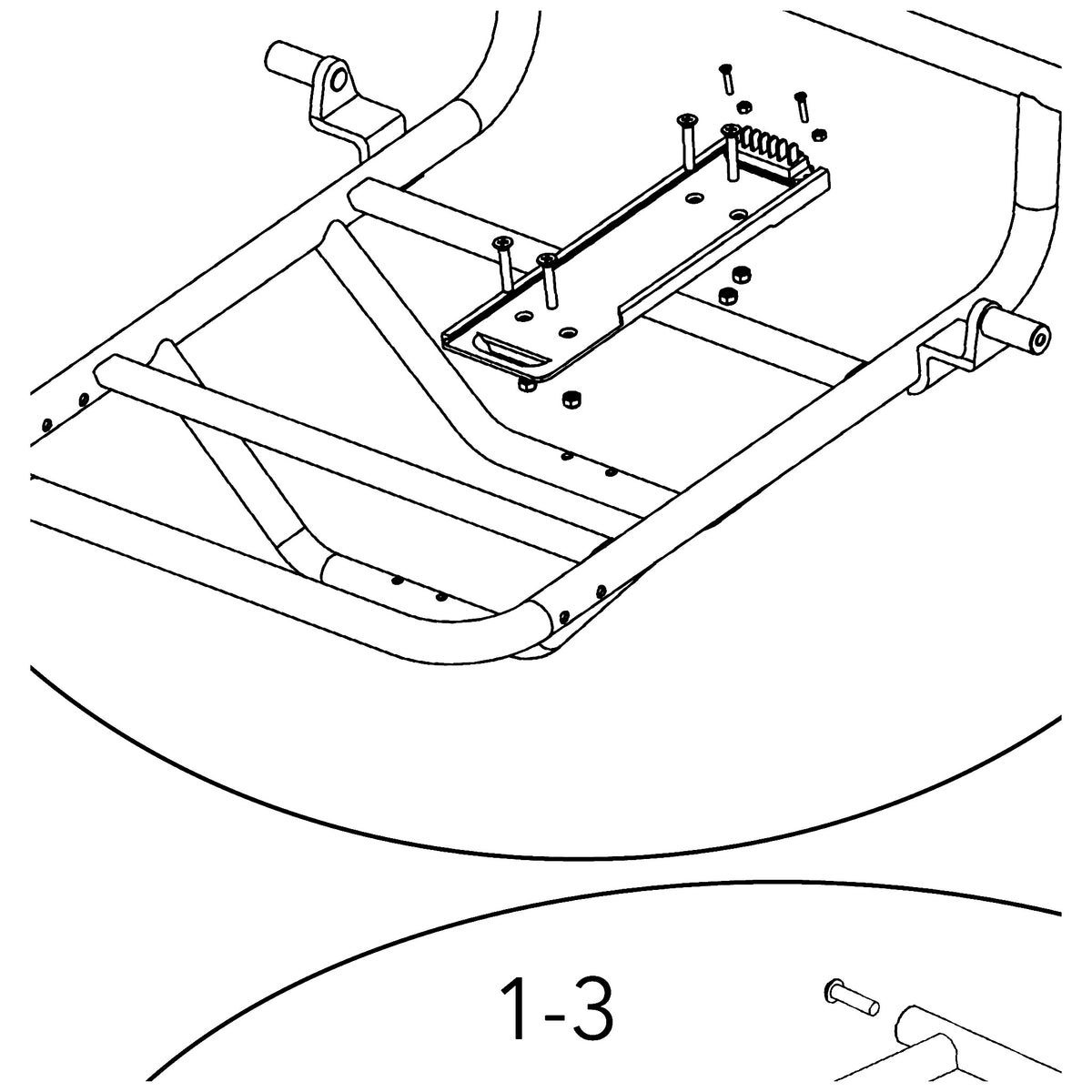 Golden Technologies MFA-0003 Frame Assembly, Underside parts diagram