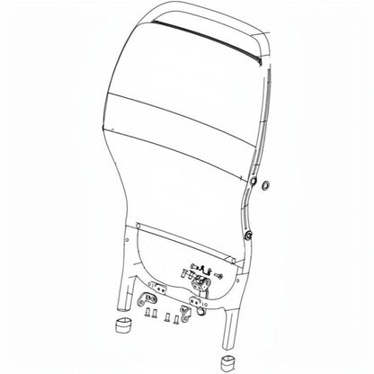 Golden Technologies Cricket Mesh Seat Back Frame Assembly (MFA-0042)