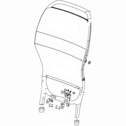 Golden Technologies Cricket Mesh Seat Back Frame Assembly (MFA-0042)