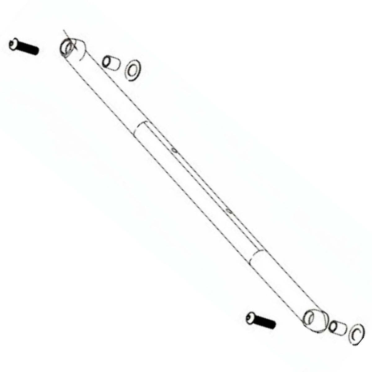 Golden Technologies Cricket Right Underside Frame Tube & Hardware (MFA-0045)
