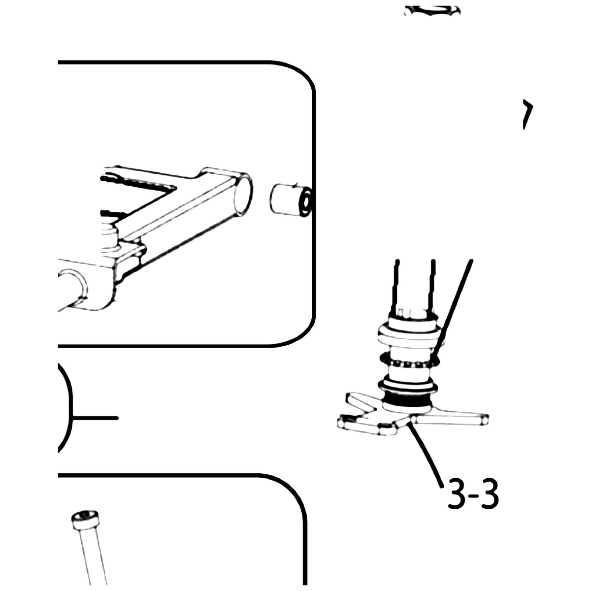 Golden Technologies MFA-0063 Frame Component, Steering Shaft parts diagram