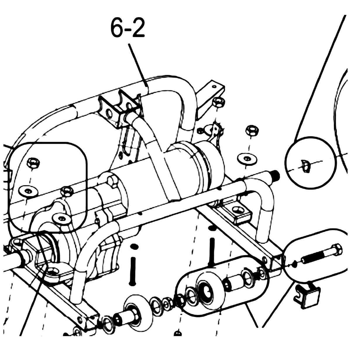 Golden Technologies MFA-0067 Frame, Rear Frame, GB121-STD & GB124-STD parts diagram