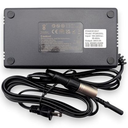 bottom or charger with label and cords