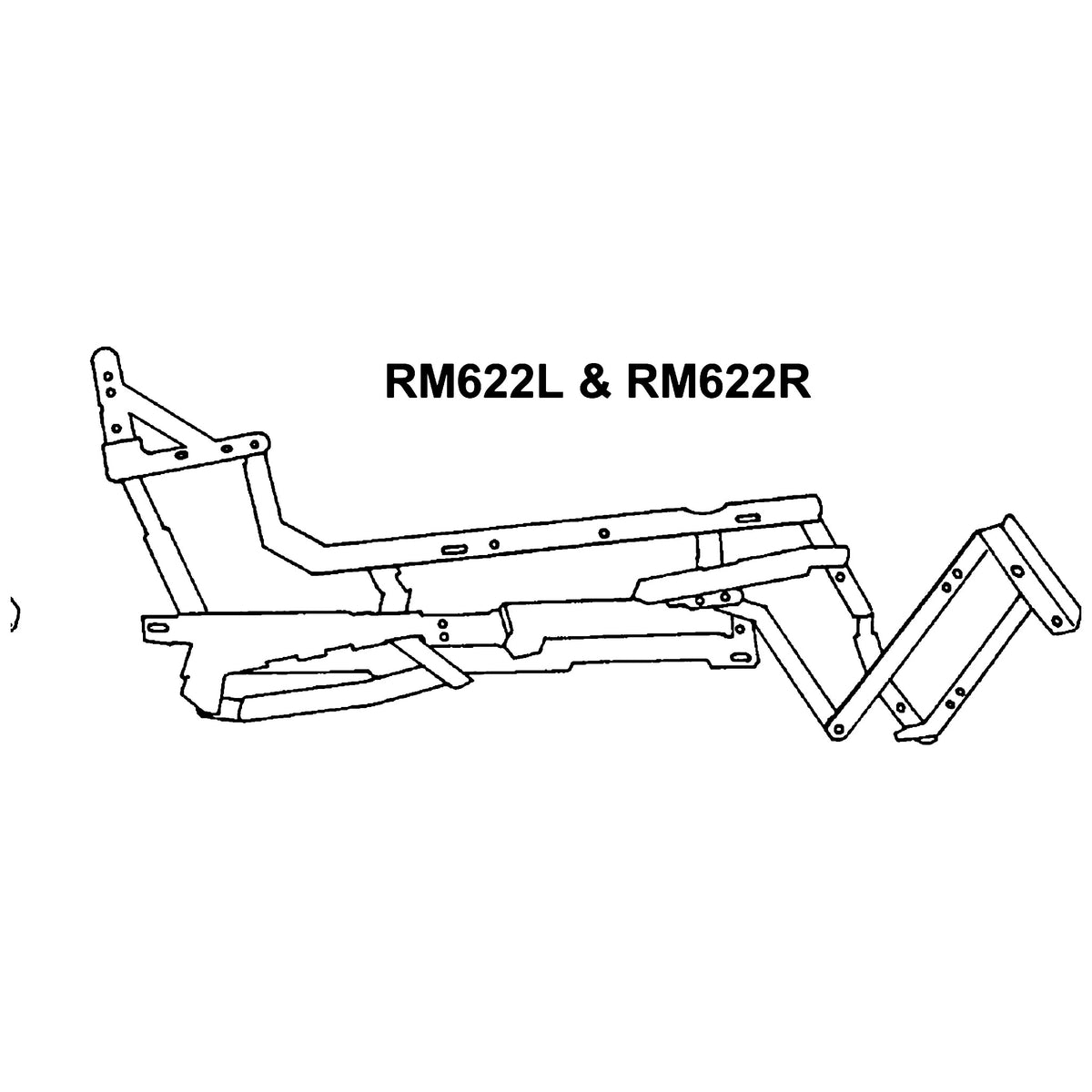 Golden Technologies RM622R Maxi Recline Mech Right Side Heavy Duty service manual diagram