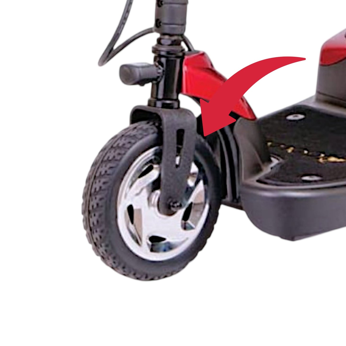 Front Wheel Assembly | Golden Tech Buzzaround Lite & XL | SB05E203
