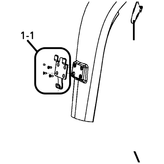 Golden Technologies SB3P119A Plate, Basket Mounting For 240/340/440 And LiteRider GL110 parts diagram