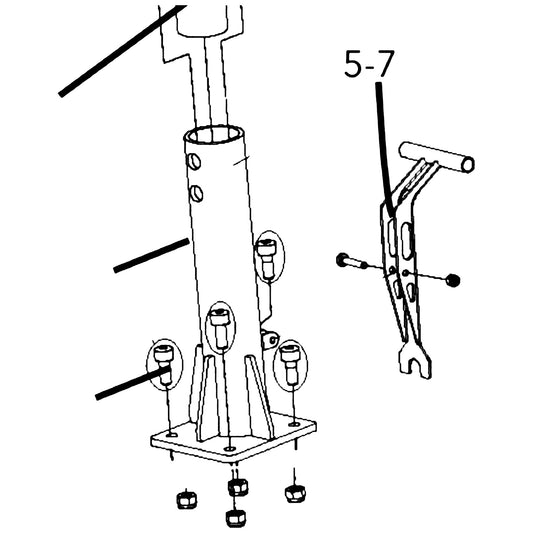 Golden Technologies SE06A107 Handle, Frame Release For Companion GC240/340/440 parts diagram
