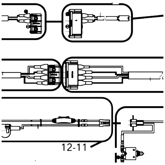 Golden Technologies SE06A614 Cable, Battery For The Circuit Breaker Assembly GC240, GC340 GC440 (right) Compass Sport GP605 (rear) parts diagram