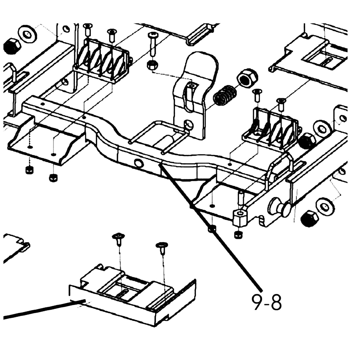 Golden Technologies SE06E104 Frame, Rear Assembly (connects To Front Frame) parts diagram
