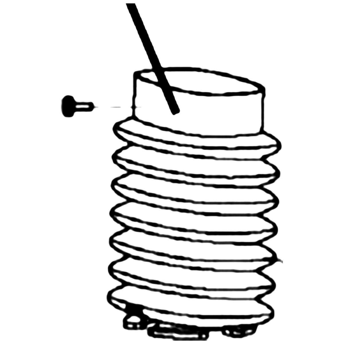 Golden Technologies SE06E201 Tiller, Complete Assembly With Shock Without Plastic For Companion GC240/340/440 parts diagram