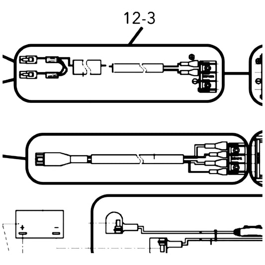 Golden Technologies SE06E607 Harness, Light Rear Intermediate For 240/340/440 parts diagram