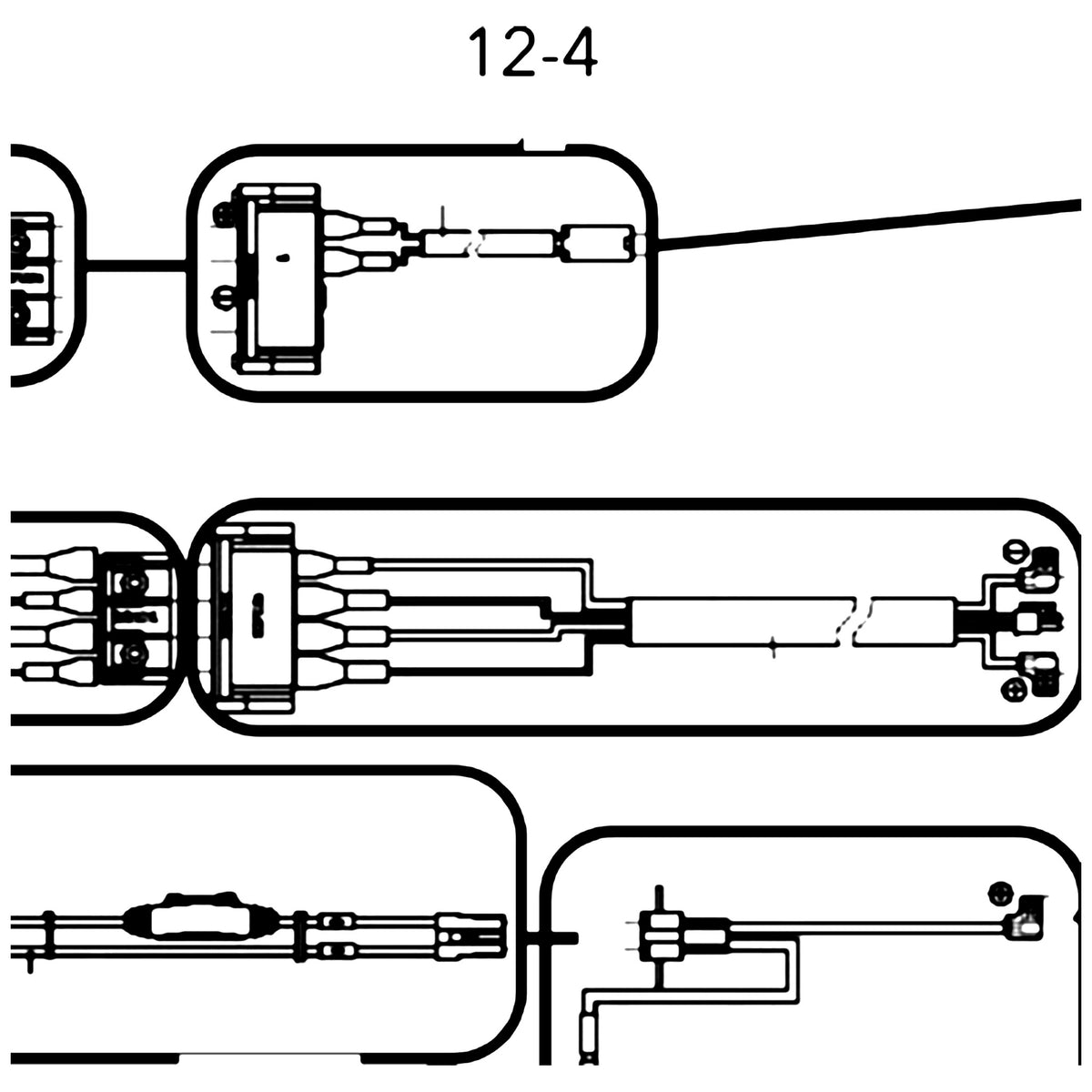 Golden Technologies SE06E608 Harness, Light Front Intermediate For 240/340/440 parts diagram