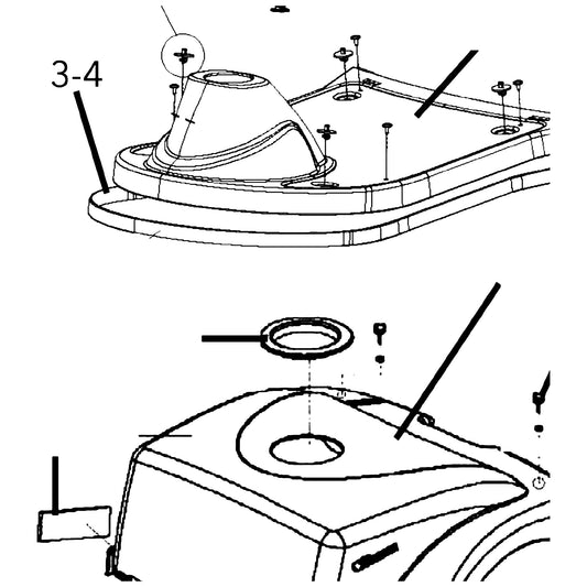 Golden Technologies SE06P524 Trim, Companion GC240 parts diagram