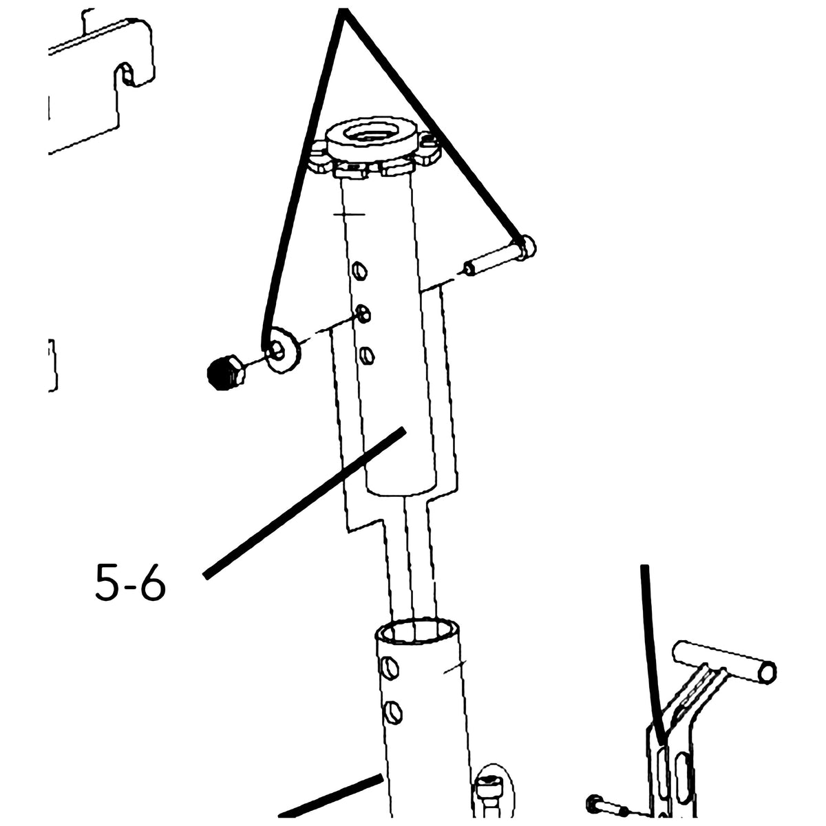 Golden Technologies SE1E402B Post, Seat For Companion GC240/340/440/221/321/421 parts diagram