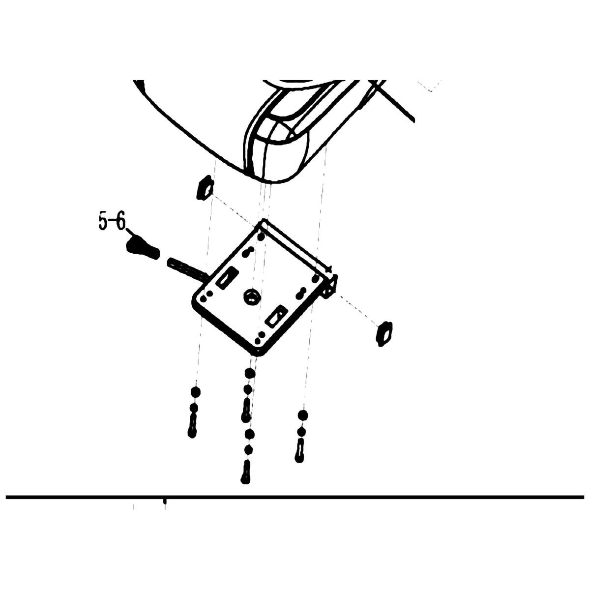 Golden Technologies SE1P530A Cover, Swivel Lever Handle "Push Down" Paddle Current Style parts diagram