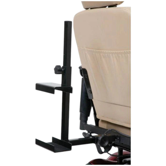 walker holder. designed to go onto the back of your scooter and hold your walker during transport