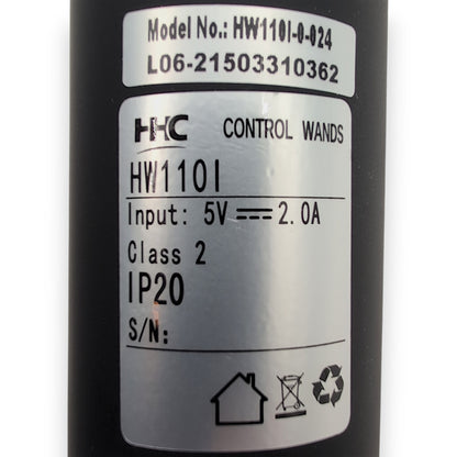Product Label: HHC control wands base id: HW1101. Model Number: HW1101-0-024