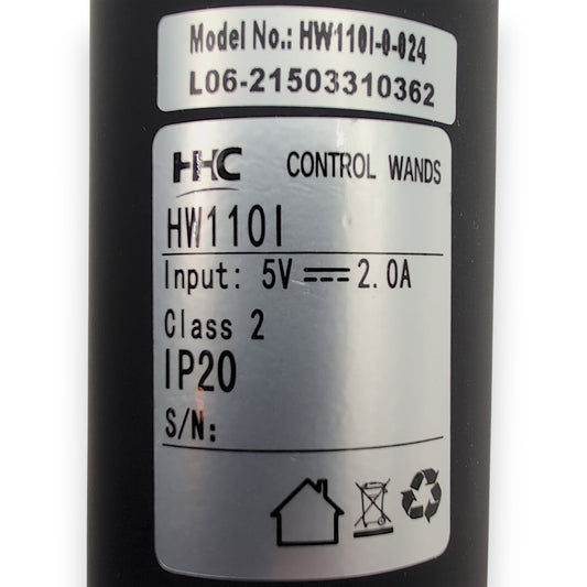 Product Label: HHC control wands base id: HW1101. Model Number: HW1101-0-024