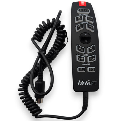front of remote with cable