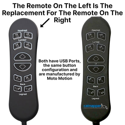 10-Button Replacement Remote for Jackson Catnapper Warner 4862 Lift Chair