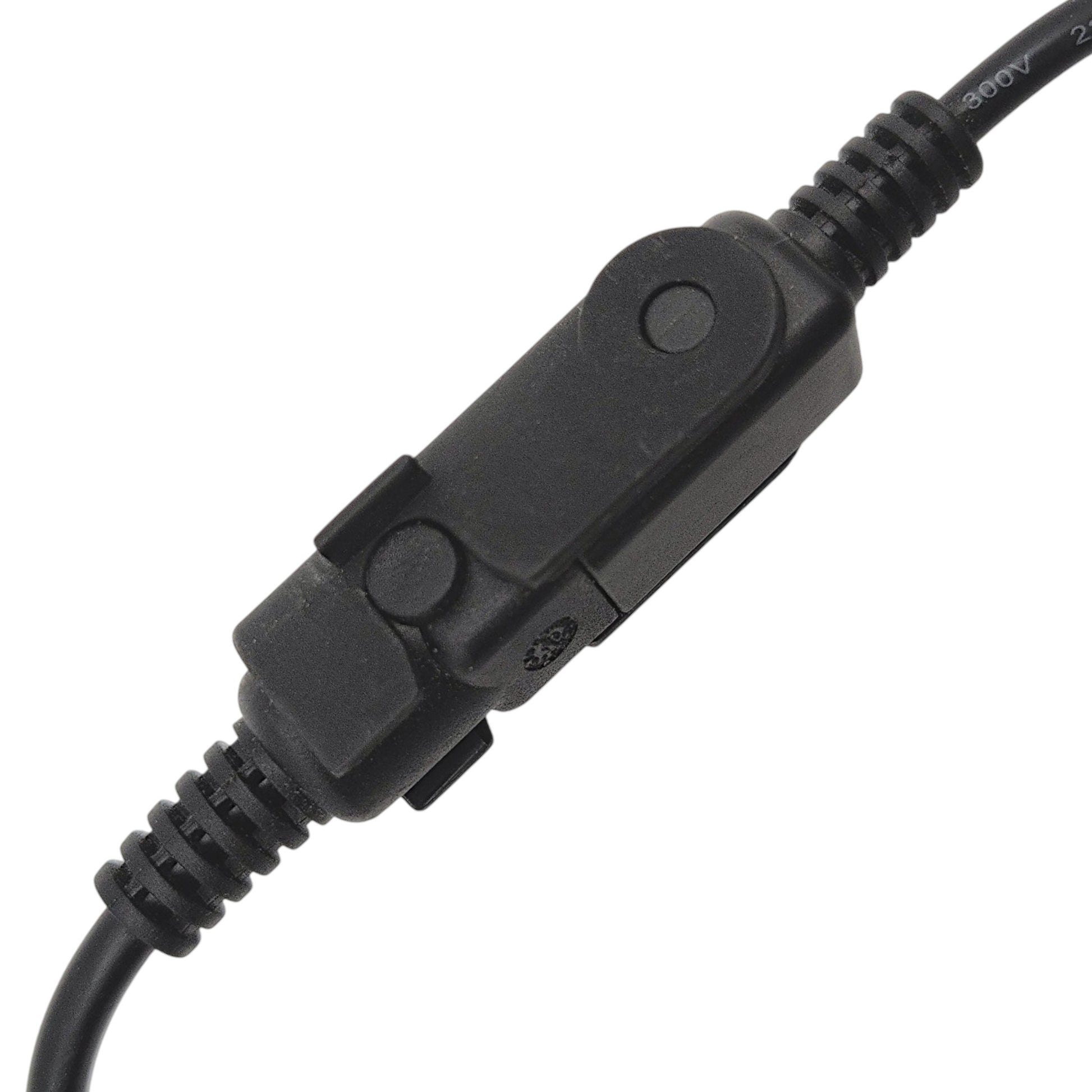 closeup of the extension cable connection