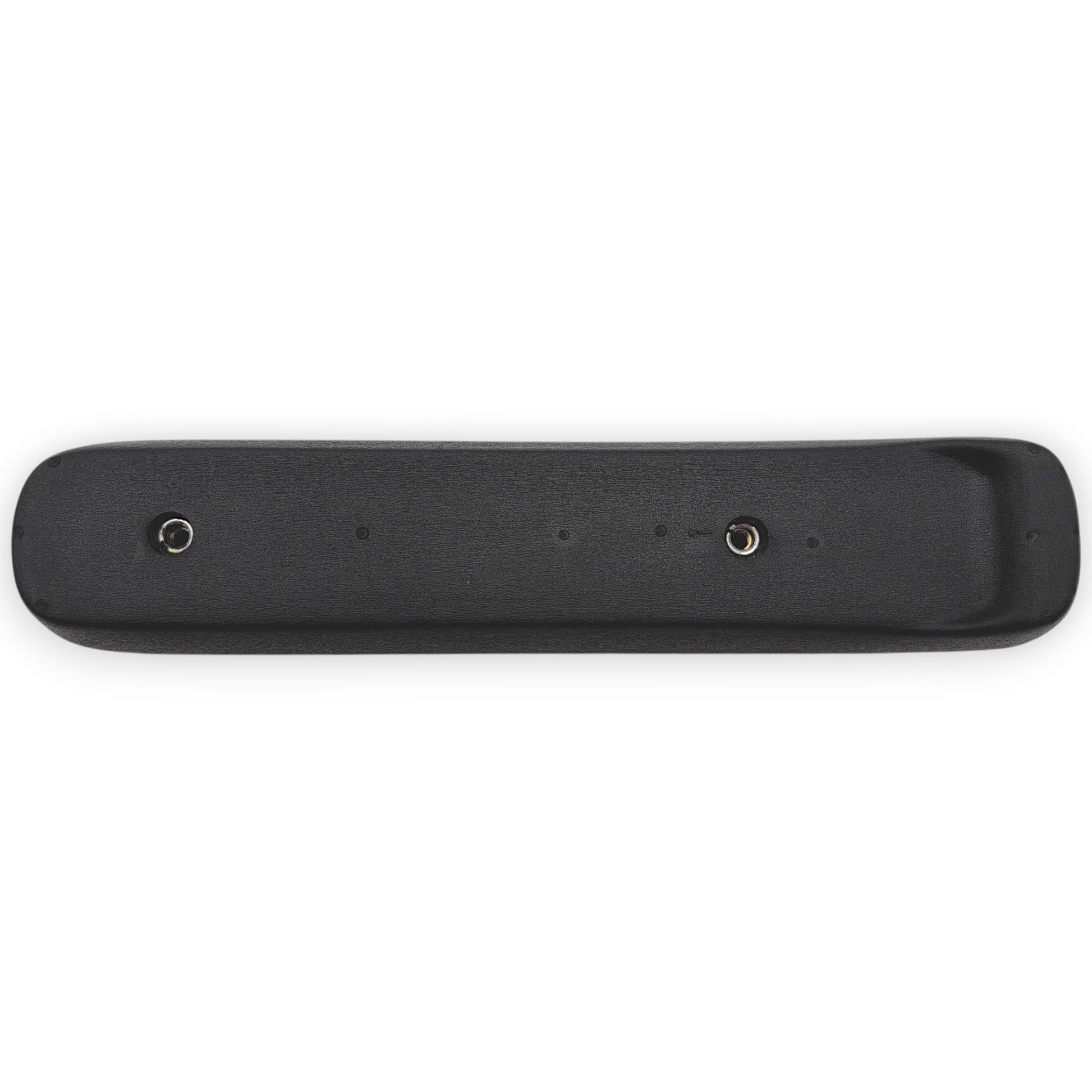 bottom view with screw holes