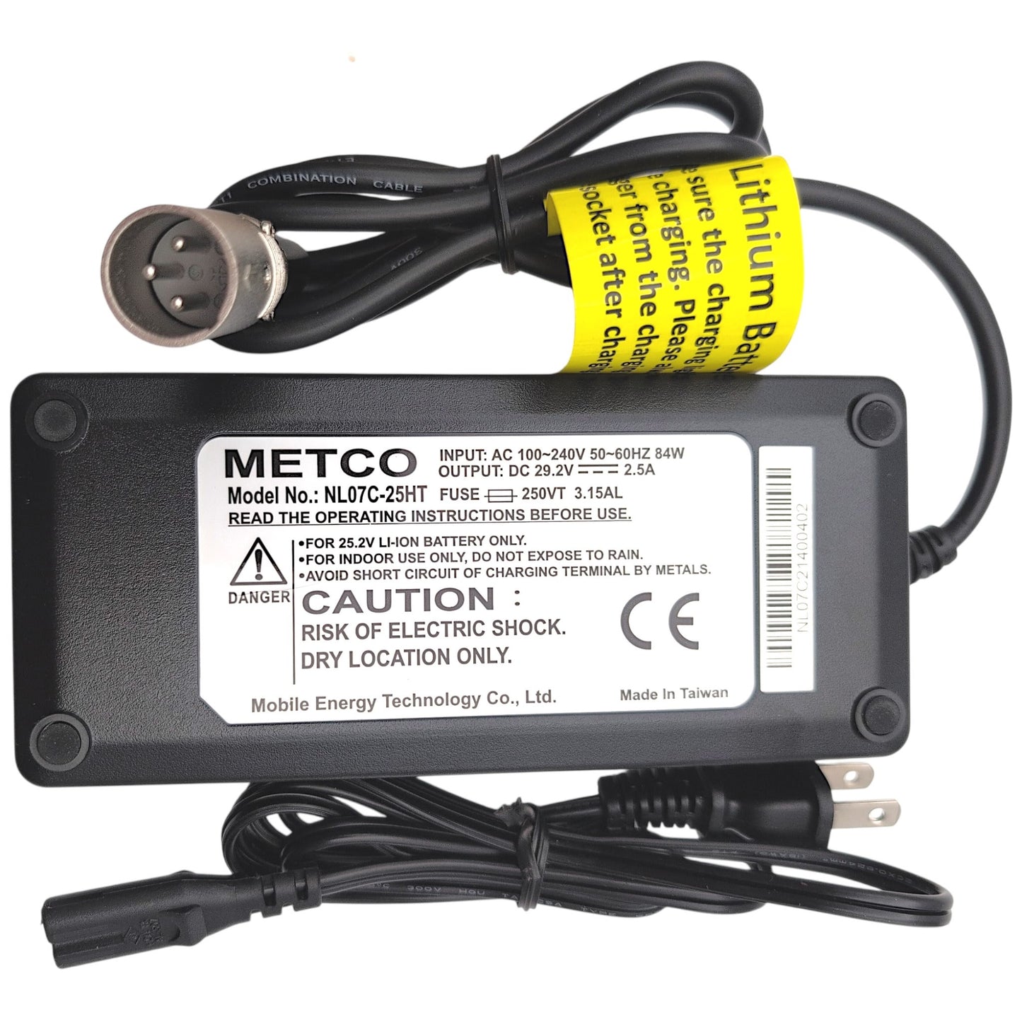 Pride S19 Go-Go Folding Scooter 29.2V, 2.5Amp Lithium Charger - ELE1610376 - NL07C-25HT