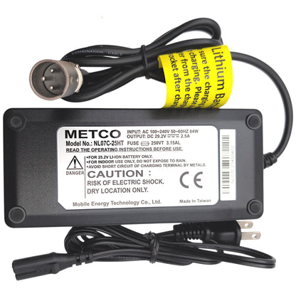 Pride S19 Go-Go Folding Scooter 29.2V, 2.5Amp Lithium Charger - ELE1610376 - NL07C-25HT