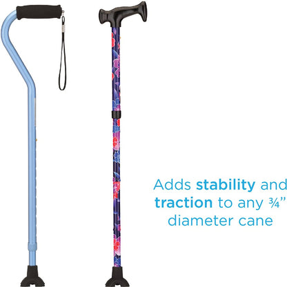 Nova Compact Quad Cane Tip Base for 3/4" Canes (10041BK)