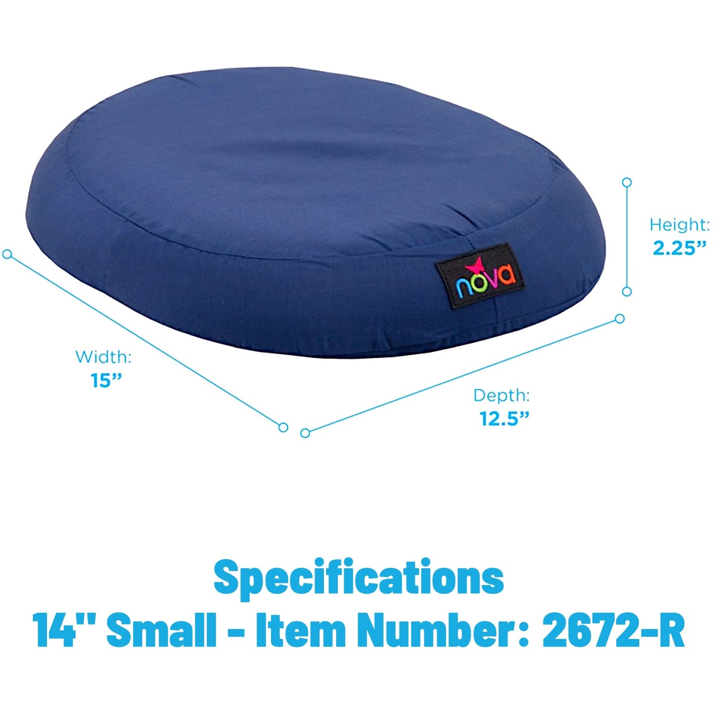 Nova Medical Molded Foam Comfort Ring Donut Cushion - Choose Size & Color