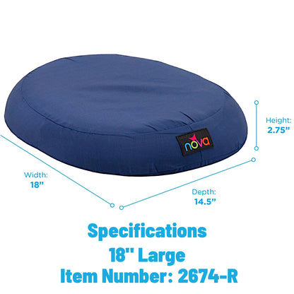 Nova Medical Molded Foam Comfort Ring Donut Cushion - Choose Size & Color