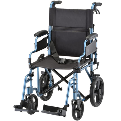 NOVA Medical 353 Transport Chair with 12" Rear Wheels, lightweight